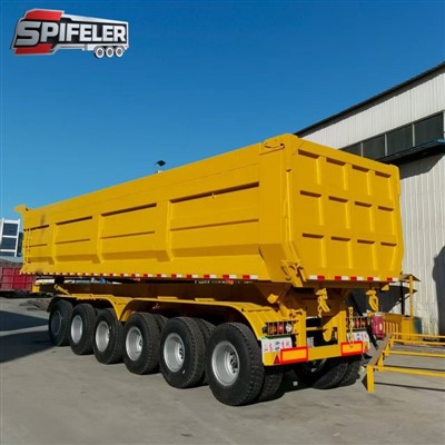 Fënnef Achs Semi Trailer Dump Trailer