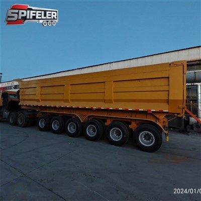 Sechs Achs Semi Trailer Dump Trailer